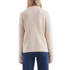 Women's High Neck Boucle Sweater QS image-5