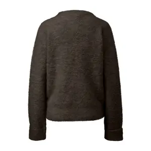 Women's High Neck Boucle Sweater QS image-1