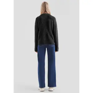 Women's High Neck Boucle Sweater QS image-4