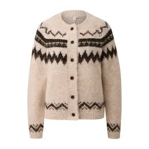 Women's Winter Jacquard Pattern Cardigan QS image-0