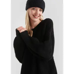 Women's Knit Sweater Dress QS image-3