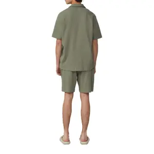 Waffle Pique Fabric Shorts with Drawstring QS image-5