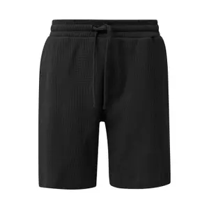 Waffle Pique Fabric Shorts with Drawstring QS image-0