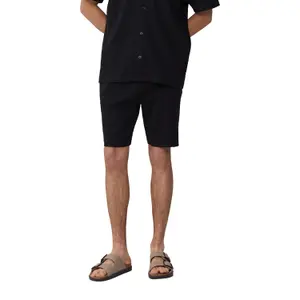 Waffle Pique Fabric Shorts with Drawstring QS image-2