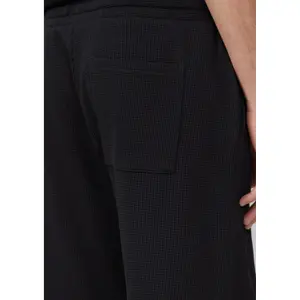Waffle Pique Fabric Shorts with Drawstring QS image-3
