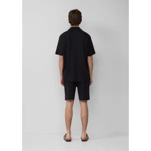 Waffle Pique Fabric Shorts with Drawstring QS image-4