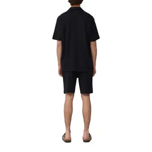 Waffle Pique Fabric Shorts with Drawstring QS image-5