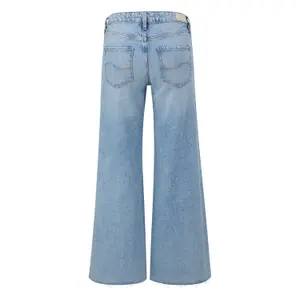 Women's Mid-Rise Zip Fly Wide Leg Jeans QS Catie image-1