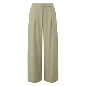 Vanessa Mai Collection Women's Ribbed Knit Flowing Trousers QS image-0