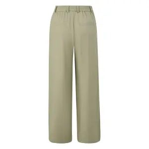 Vanessa Mai Collection Women's Ribbed Knit Flowing Trousers QS image-1