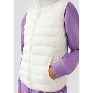 Sleeveless High Neck Puffer Jacket Women QS image-3