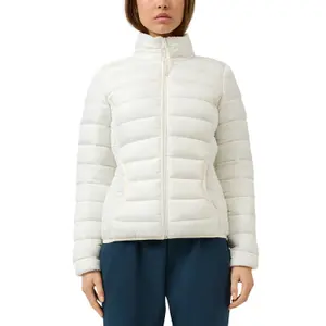 Women's high-neck puffer jacket QS image-2