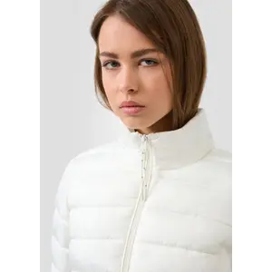 Women's high-neck puffer jacket QS image-3