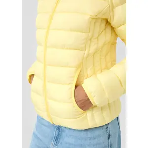 Women's high-neck puffer jacket QS image-3
