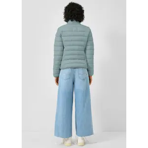 Women's high-neck puffer jacket QS image-4