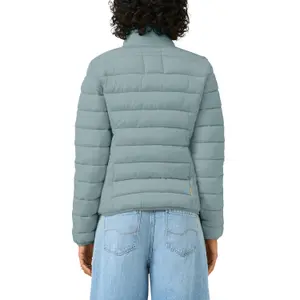 Women's high-neck puffer jacket QS image-5