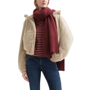 Women’s Ribbed Knit Scarf QS image-4
