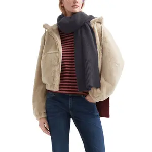 Women’s Ribbed Knit Scarf QS image-4