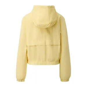 Women's Cropped Cotton Hooded Jacket QS image-1