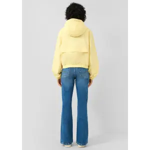 Women's Cropped Cotton Hooded Jacket QS image-4