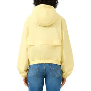 Women's Cropped Cotton Hooded Jacket QS image-5