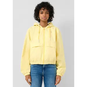 Women's Cropped Cotton Hooded Jacket QS image-6