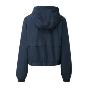 Women's Cropped Cotton Hooded Jacket QS image-1