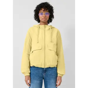 Women's Nylon Jacket with Adjustable Hem and Hood QS image-6