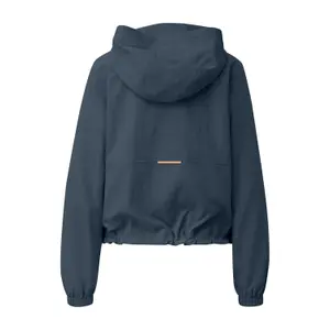 Women's Nylon Jacket with Adjustable Hem and Hood QS image-1