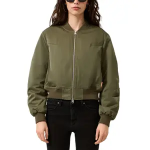 Women's Nylon Bomber QS image-2