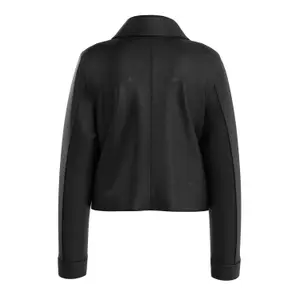 Women's Leather-Look Patch Pocket Jacket QS image-1