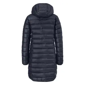 Women's Hooded Puffer Jacket with Zippered Pockets QS image-1