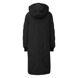 Oversized Long Hooded Down Jacket Women QS image-1