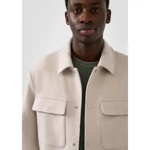 Mixed Wool Overshirt QS image-3