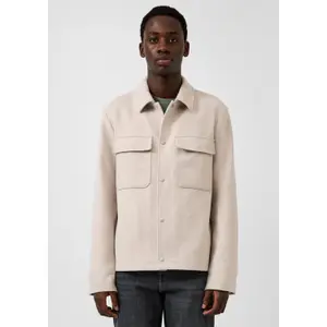 Mixed Wool Overshirt QS image-6