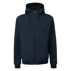 Softshell Jacket with Zipped Pockets and Hood QS image-0