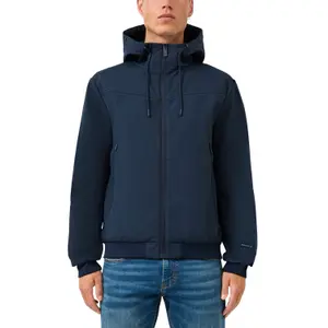 Softshell Jacket with Zipped Pockets and Hood QS image-2