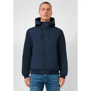 Softshell Jacket with Zipped Pockets and Hood QS image-6