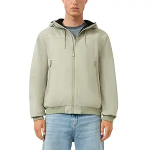 Softshell Jacket with Zipped Pockets and Hood QS image-2