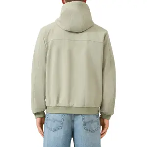 Softshell Jacket with Zipped Pockets and Hood QS image-5