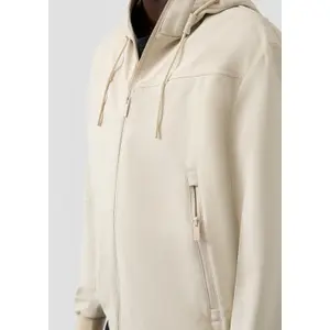 Softshell Jacket with Zipped Pockets and Hood QS image-3