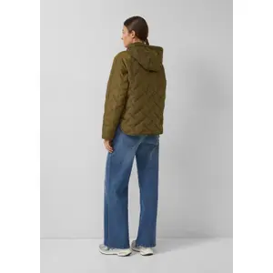 Women's Hoodie Jacket with Taffeta Lining and Drawstring QS image-2