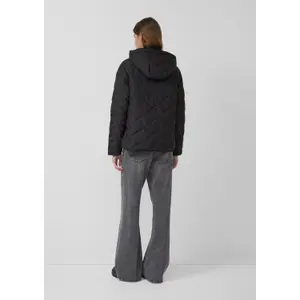 Women's Hoodie Jacket with Taffeta Lining and Drawstring QS image-2