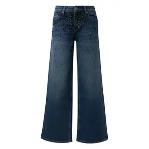 Women's wide leg jeans QS image-0