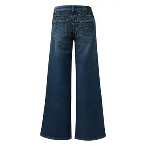 Women's wide leg jeans QS image-1