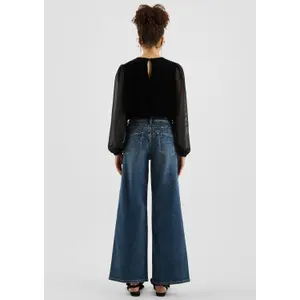 Women's wide leg jeans QS image-4
