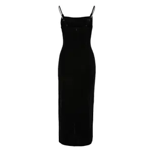Velvet bodycon dress for women QS image-1