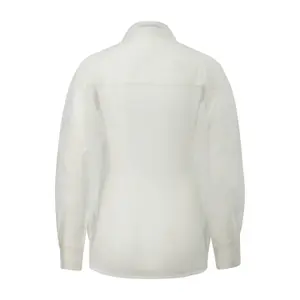 Sheer Blouse with Lace Front for Women QS image-1