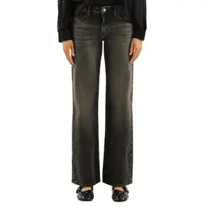 Mid-Rise Wide Leg Jeans for Women QS Catie image-2