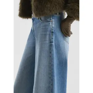 Mid Rise Wide Leg Jeans for Women QS Vanessa Mai image-3